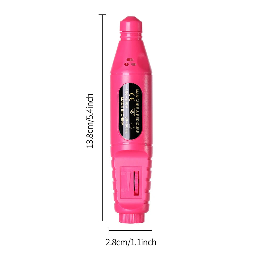 LINMANDA 6 In 1 Electric Nail Drills Kit Remove Polisher Manicure Portable Nail File Nail Drill Equipment Pen Tools Machine