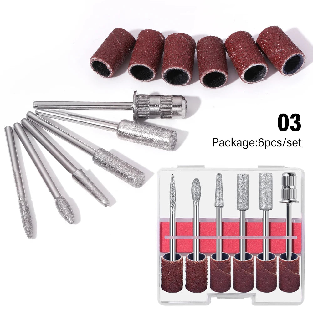 LINMANDA 6 In 1 Electric Nail Drills Kit Remove Polisher Manicure Portable Nail File Nail Drill Equipment Pen Tools Machine