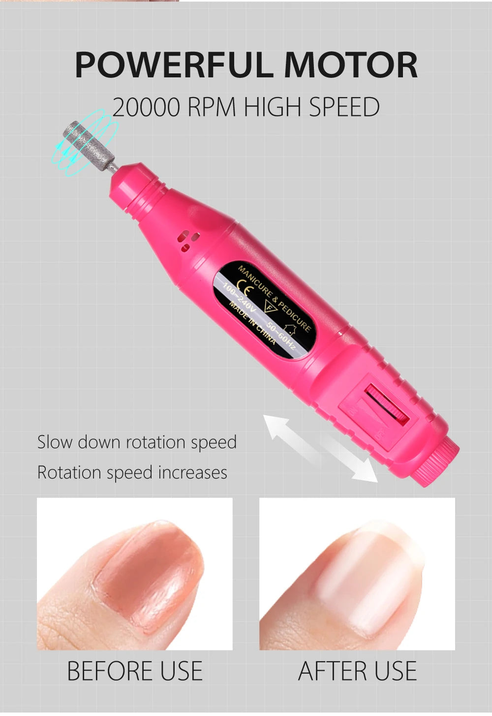LINMANDA 6 In 1 Electric Nail Drills Kit Remove Polisher Manicure Portable Nail File Nail Drill Equipment Pen Tools Machine