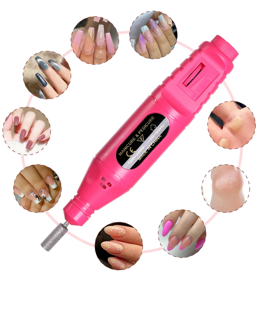 LINMANDA 6 In 1 Electric Nail Drills Kit Remove Polisher Manicure Portable Nail File Nail Drill Equipment Pen Tools Machine
