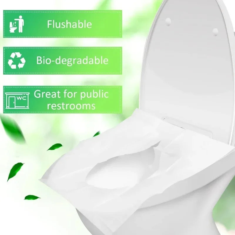 🌿 EcoFlush– Disposable and Biodegradable Toilet Seat Cover