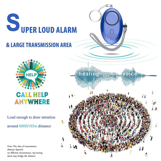 🚨 SafeSound™ Personal Alarm & Flashlight – Security at Your Fingertips