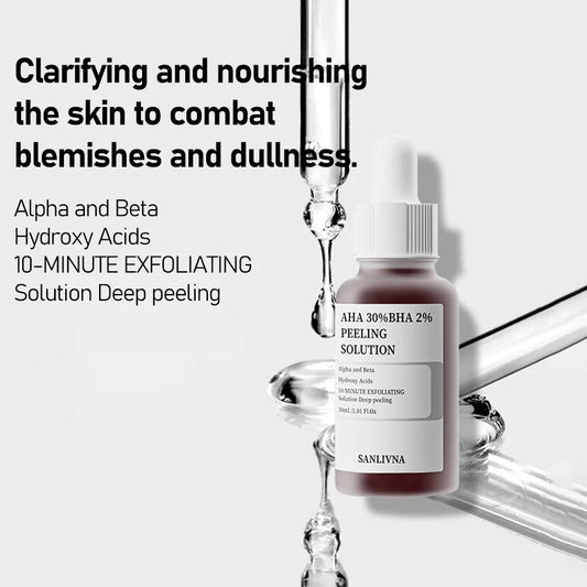 AHA 30% + BHA 2% Exfoliating Solution – Deep Renewal for Smooth, Radiant Skin