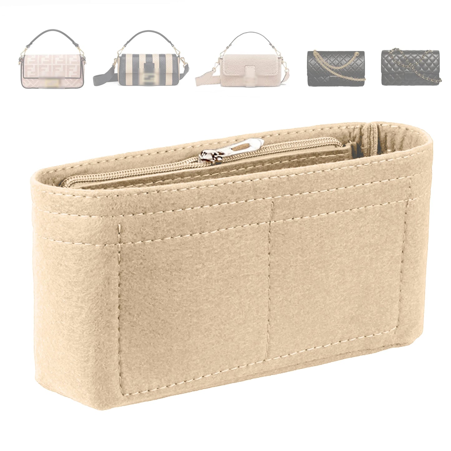 🌟 Trendy Felt Bag Organizer Insert – Keep Every Handbag Neat &amp; Tidy