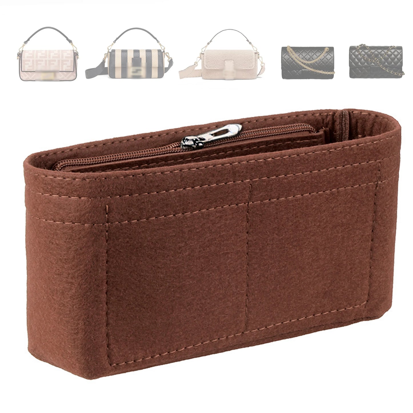 🌟 Trendy Felt Bag Organizer Insert – Keep Every Handbag Neat &amp; Tidy